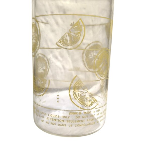 Vintage Pyrex Lemonade Pitcher #7014 1.5 QT Lemon Slices - Picture 7 of 7